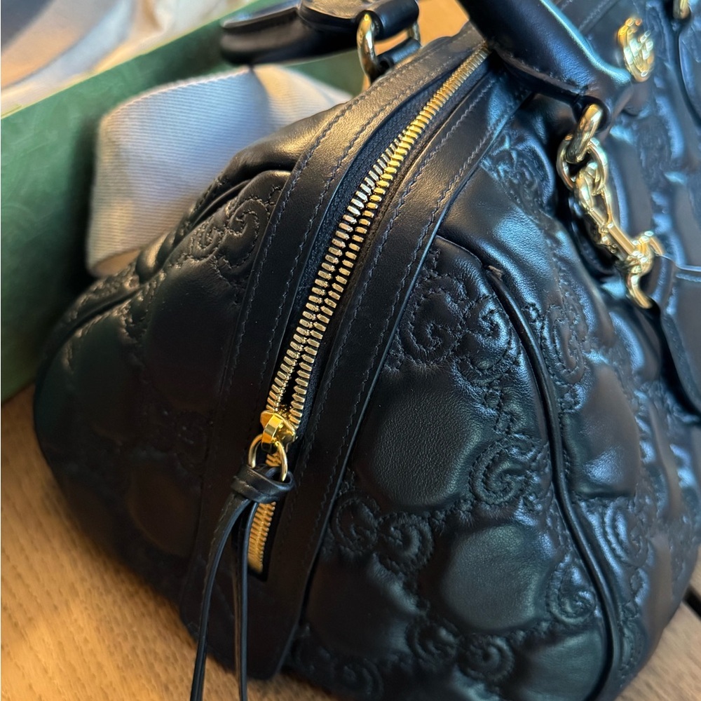 Gucci GG Matelass Black Quilted Leather Handbag medium - Picture 3 of 14